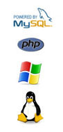php,mysql,windows,linux
